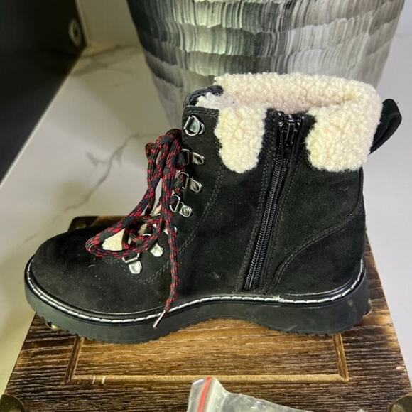 Madden Girl Kymber Black Faux Suede Boots in Black - Picture 7 of 12